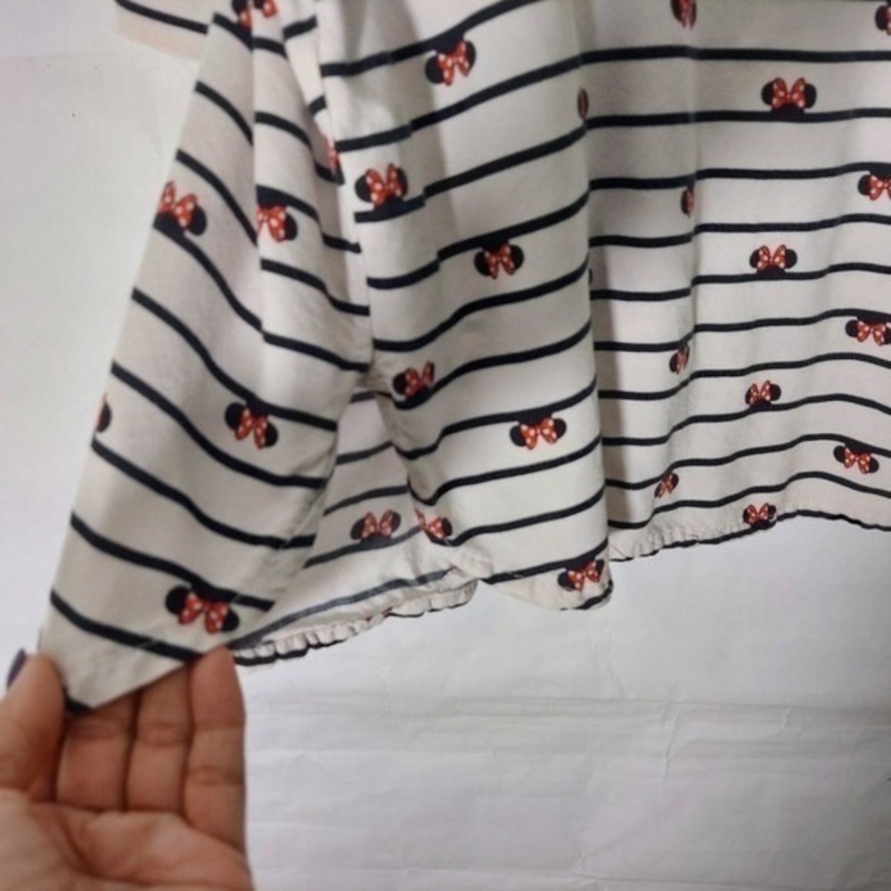 Disney Sleepshirt Women M White Mickey Lounge Sleepwear Button Cozy Nightshirt - Picture 9 of 11